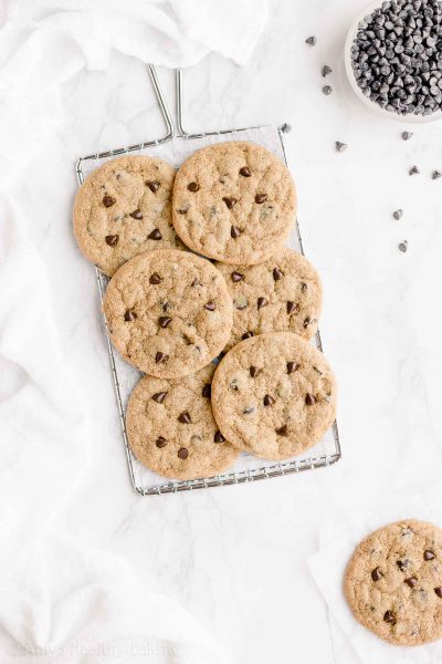 Healthy One-Bowl Chocolate Chip Cookies
