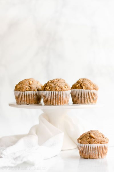 Healthy Cinnamon Apple Oatmeal Muffins