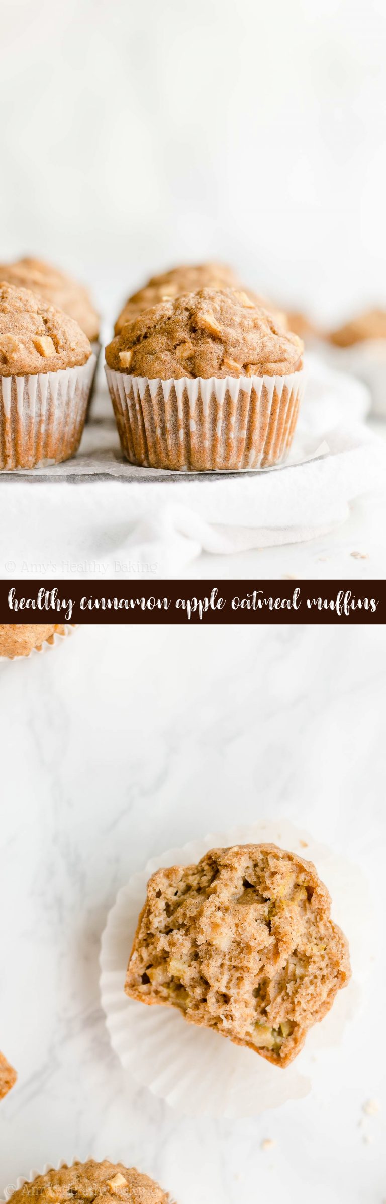 Healthy Cinnamon Apple Oatmeal Muffins Amy's Healthy Baking