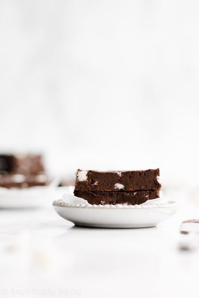 Healthy Fudgy White Chocolate Chip Brownies Amy's Healthy Baking
