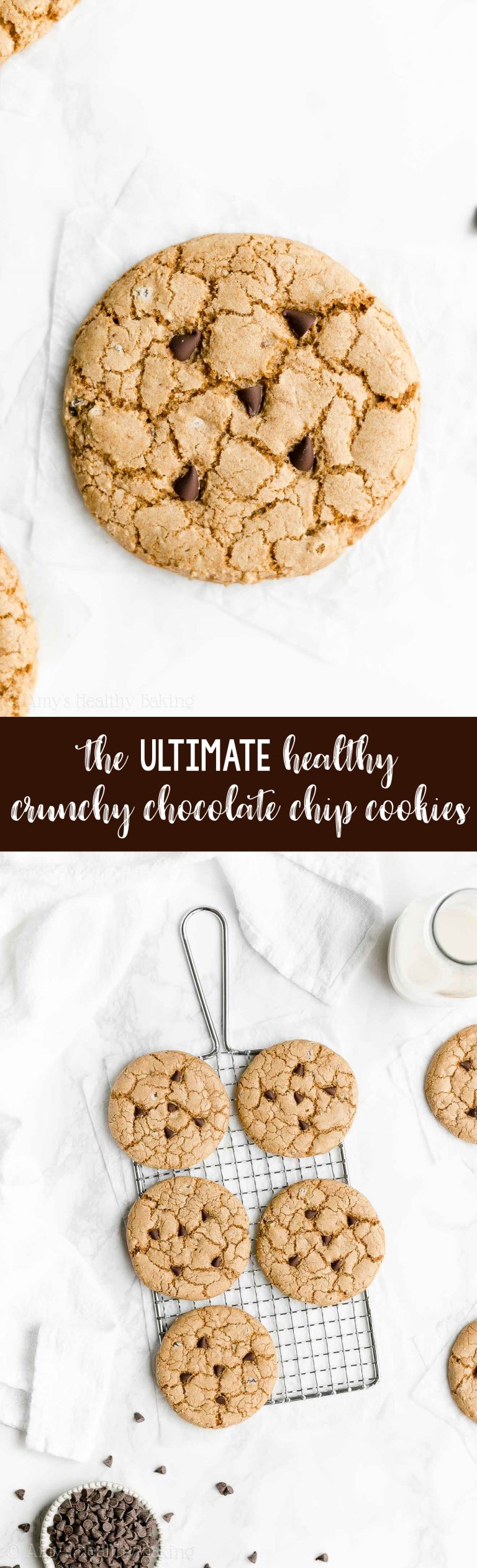 The Ultimate Healthy Crunchy Chocolate Chip Cookies | Amy's Healthy Baking