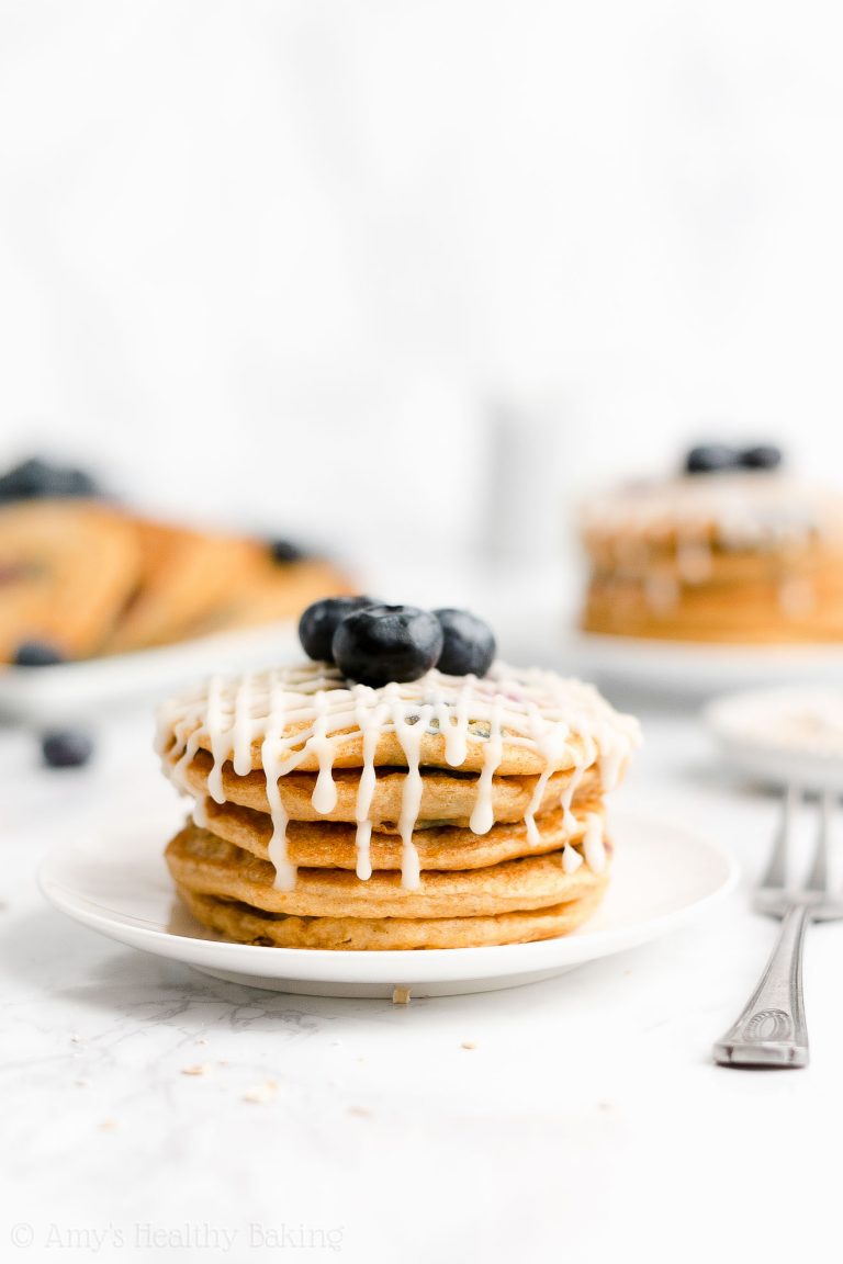 Healthy Blueberry Oatmeal Pancakes Amy's Healthy Baking