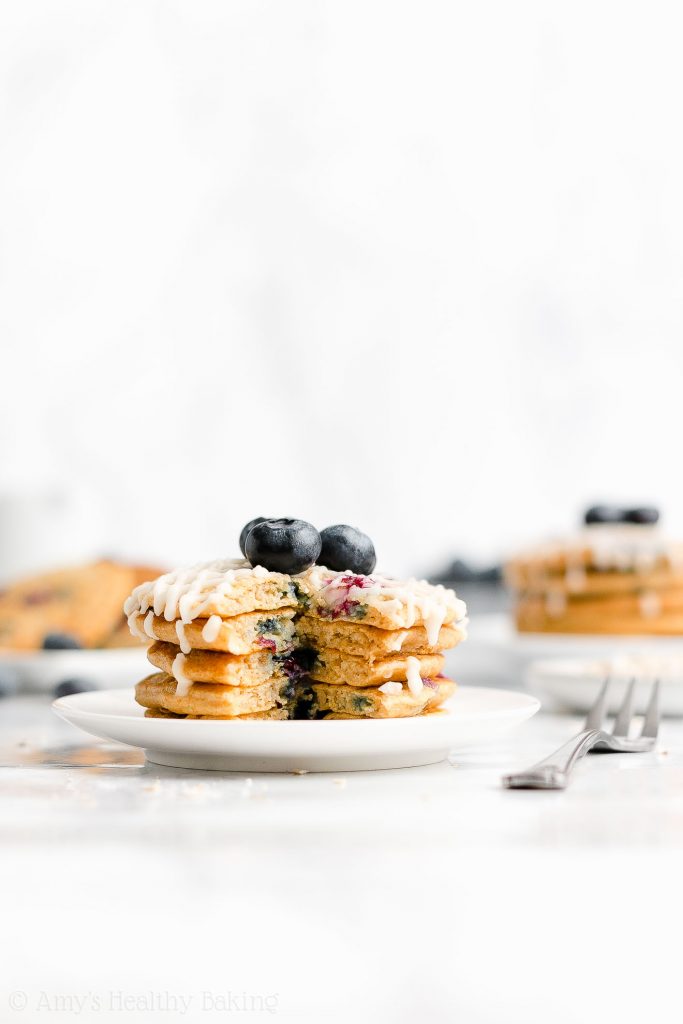 Healthy Blueberry Oatmeal Pancakes Amy's Healthy Baking