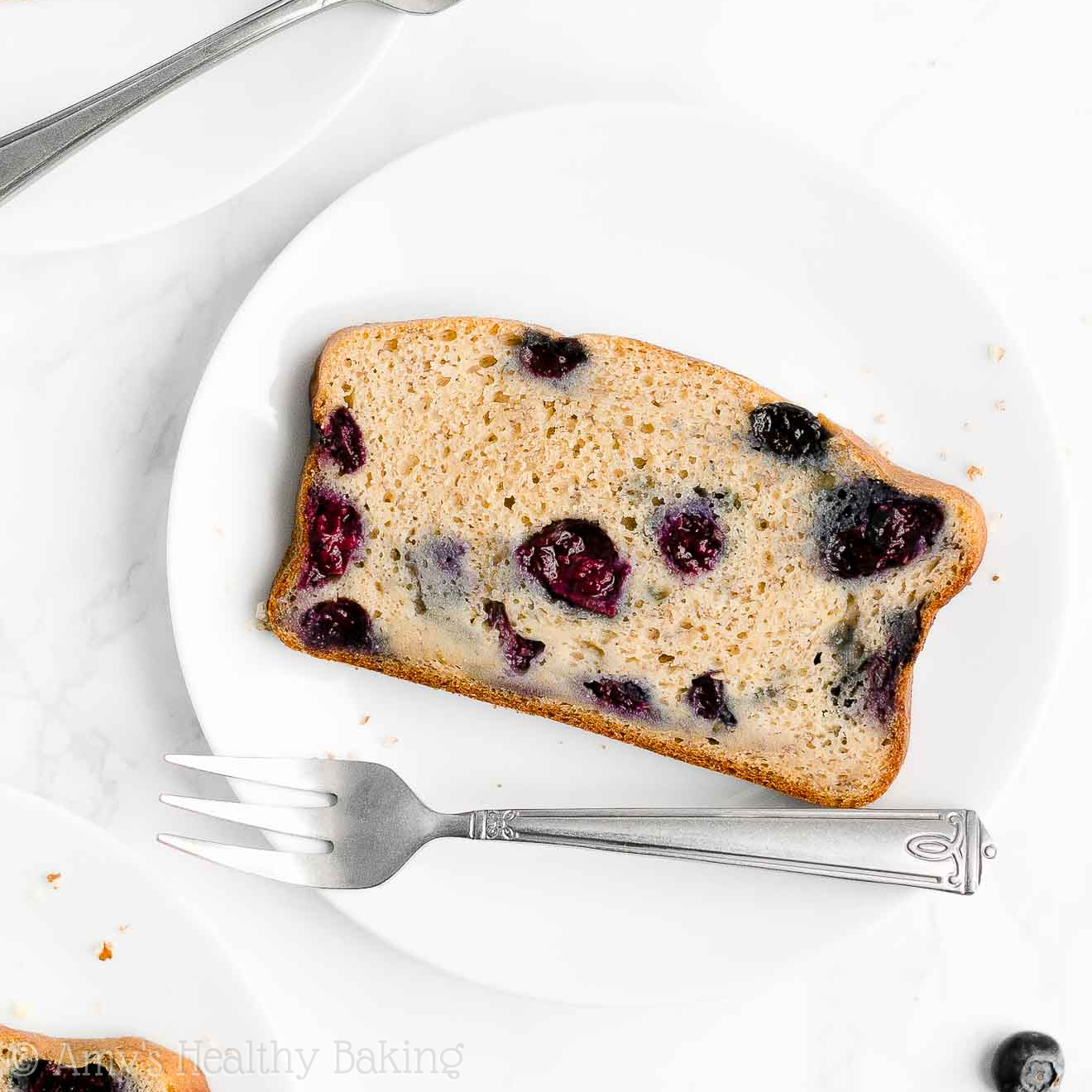 Healthy Blueberry Almond Banana Bread