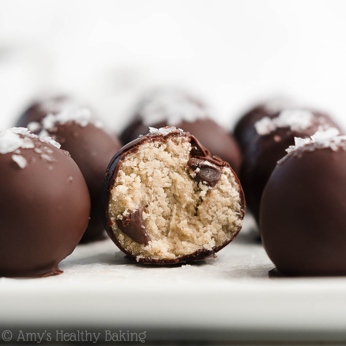 Healthy Chocolate Chip Cookie Dough Truffles-image