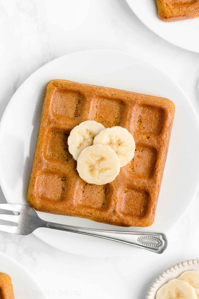 Healthy Banana Waffles Amy's Healthy Baking