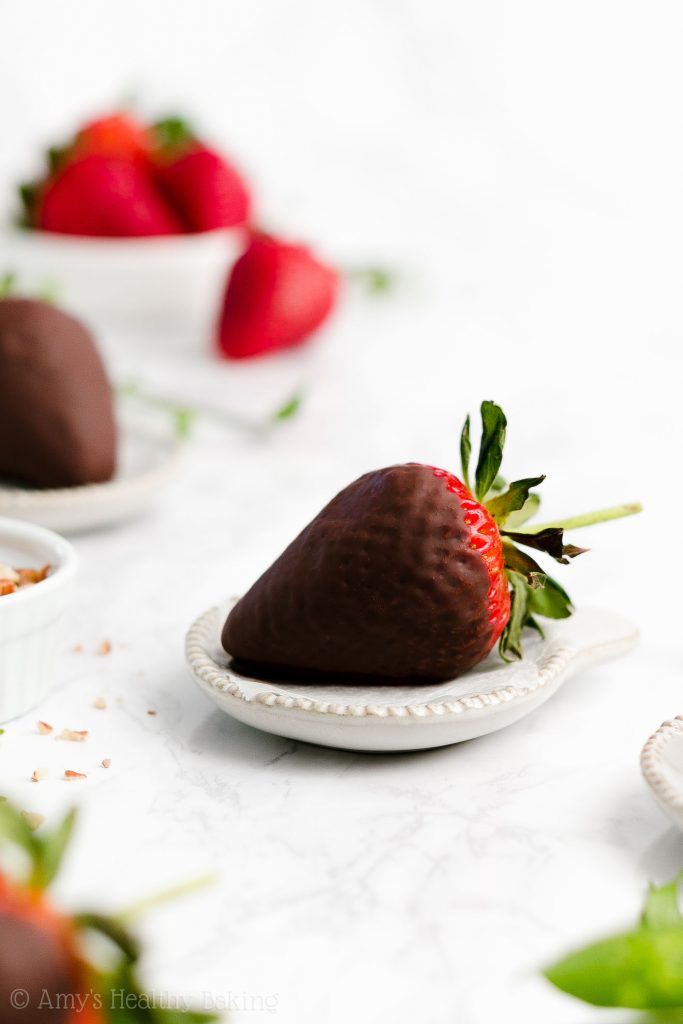 Absolutely Perfect Dark Chocolate Covered Strawberries Amy's Healthy Baking