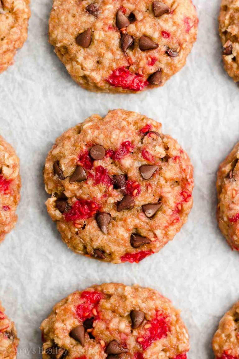 Healthy Raspberry Oatmeal Breakfast Cookies Amy's Healthy Baking