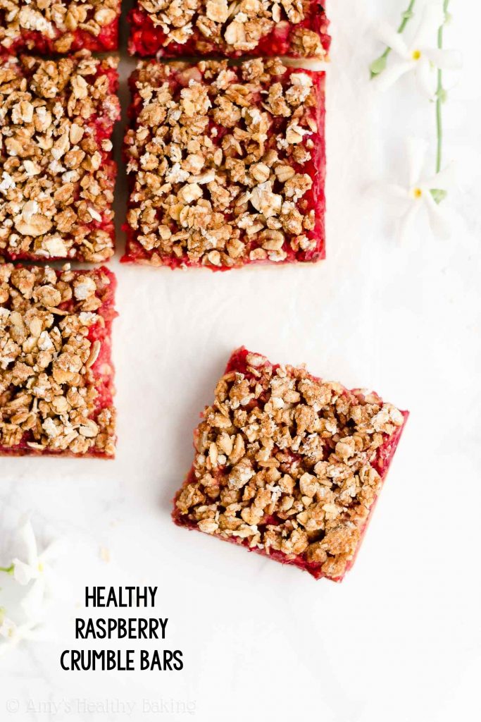 Healthy Raspberry Crumble Bars Amy's Healthy Baking