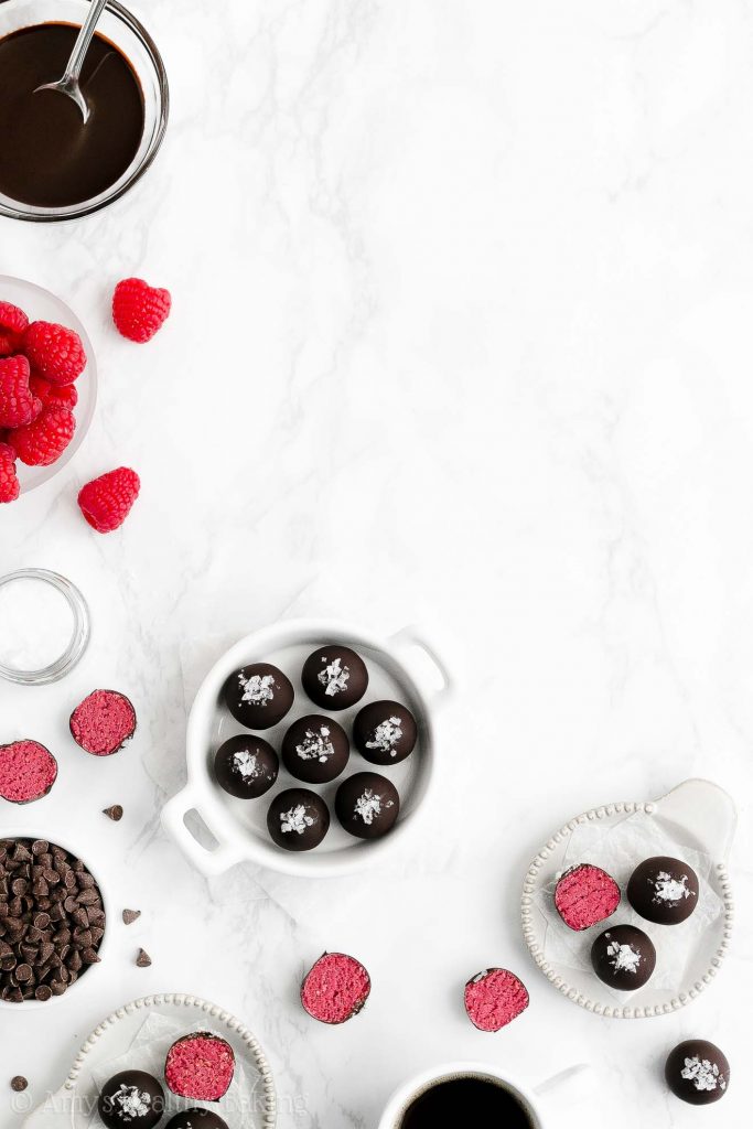 Healthy Raspberry Truffles Amy's Healthy Baking