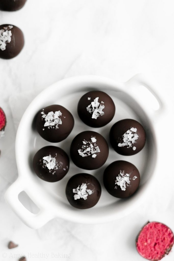 Healthy Raspberry Truffles Amy's Healthy Baking