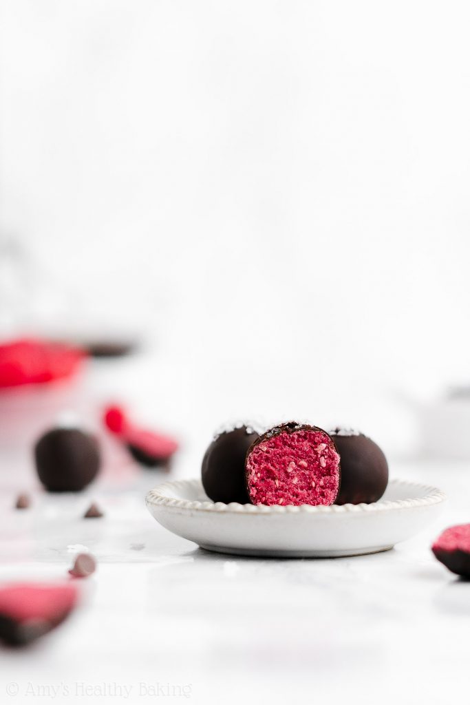 Healthy Raspberry Truffles Amy's Healthy Baking