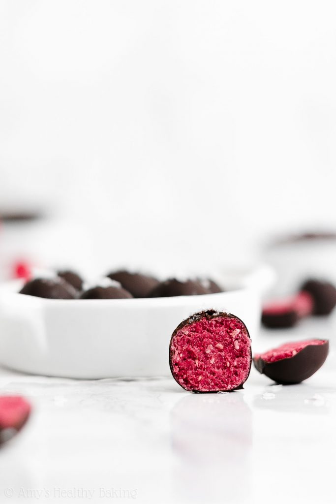 Healthy Raspberry Truffles Amy's Healthy Baking