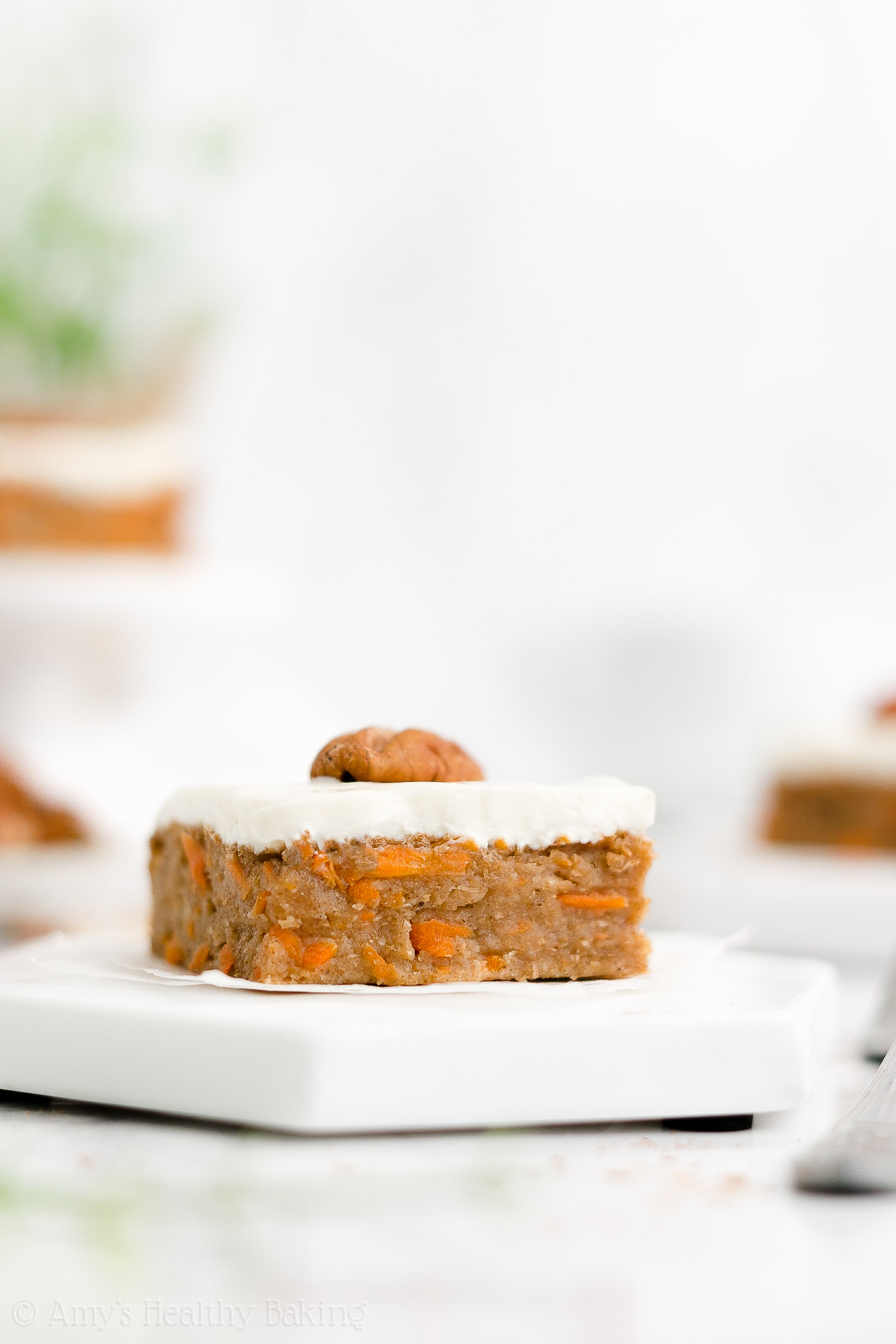 Healthy One Bowl Carrot Cake Bars Amy S Healthy Baking