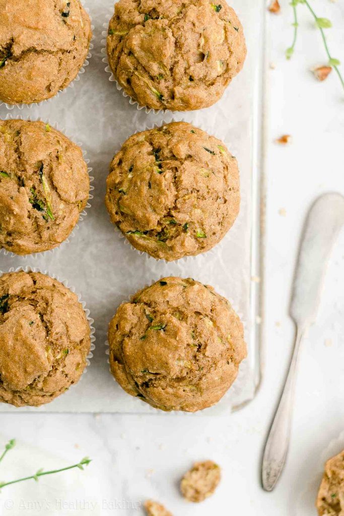 Healthy Zucchini Oatmeal Muffins Amy's Healthy Baking