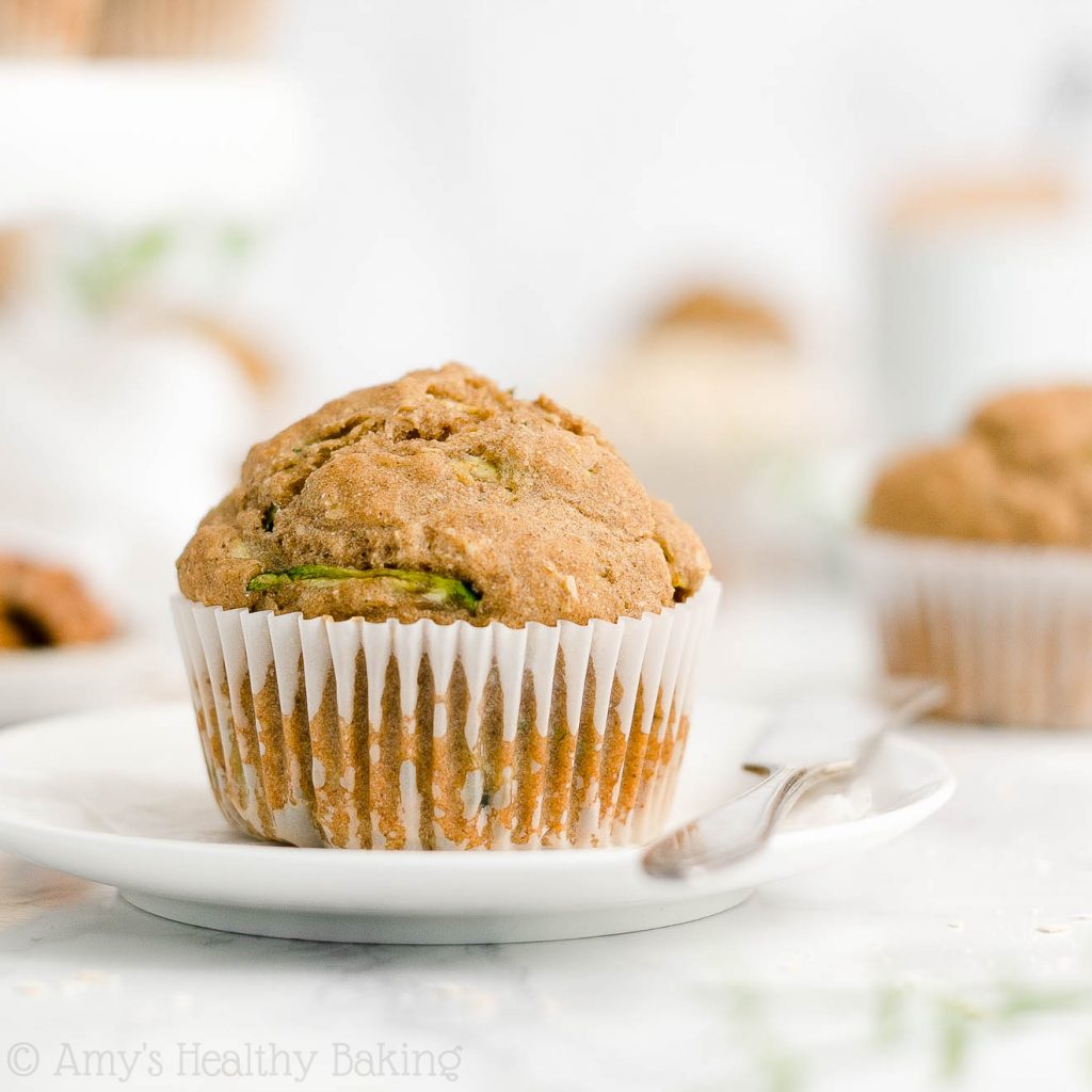 Healthy Zucchini Oatmeal Muffins Amy's Healthy Baking