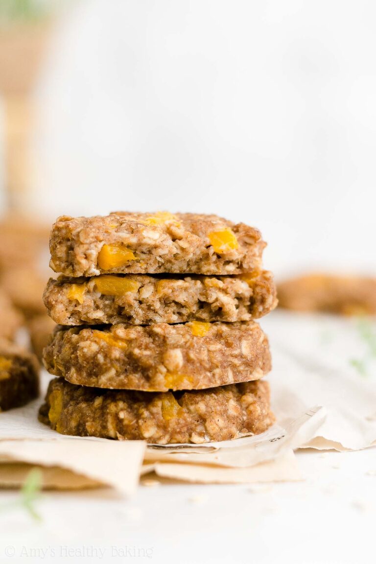 Healthy Peach Oatmeal Breakfast Cookies Amy's Healthy Baking