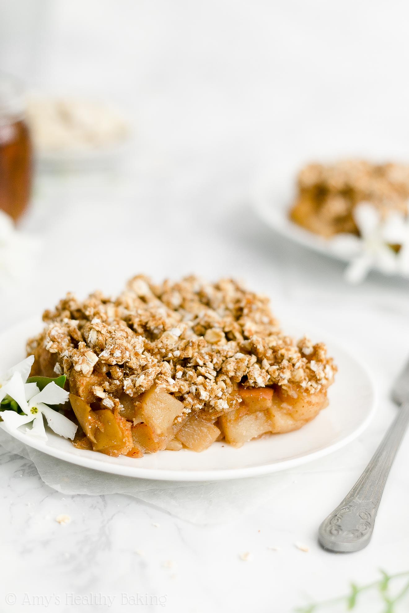 Meglio di sempre, facile, sano, integrale, a basso contenuto di zucchero, di Apple Crisp al forno