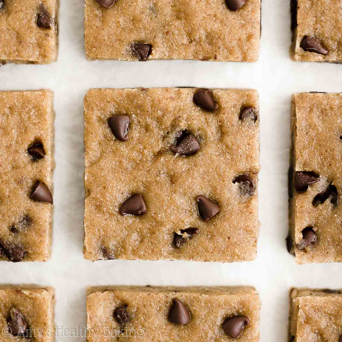Healthy Flourless Chocolate Chip Almond Butter Cookie Bars Amy's Healthy Baking