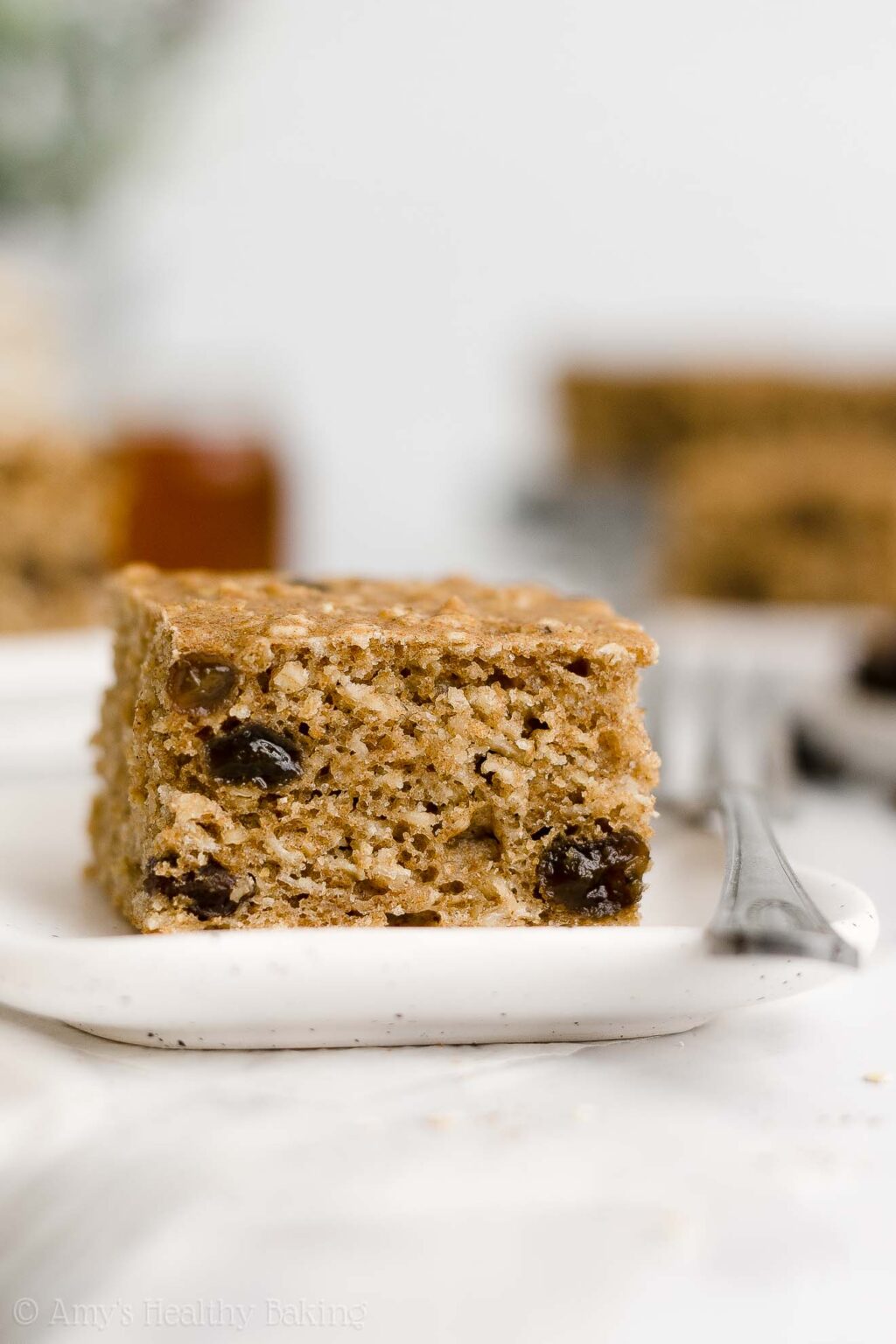 Healthy Oatmeal Raisin Snack Cake Amy's Healthy Baking