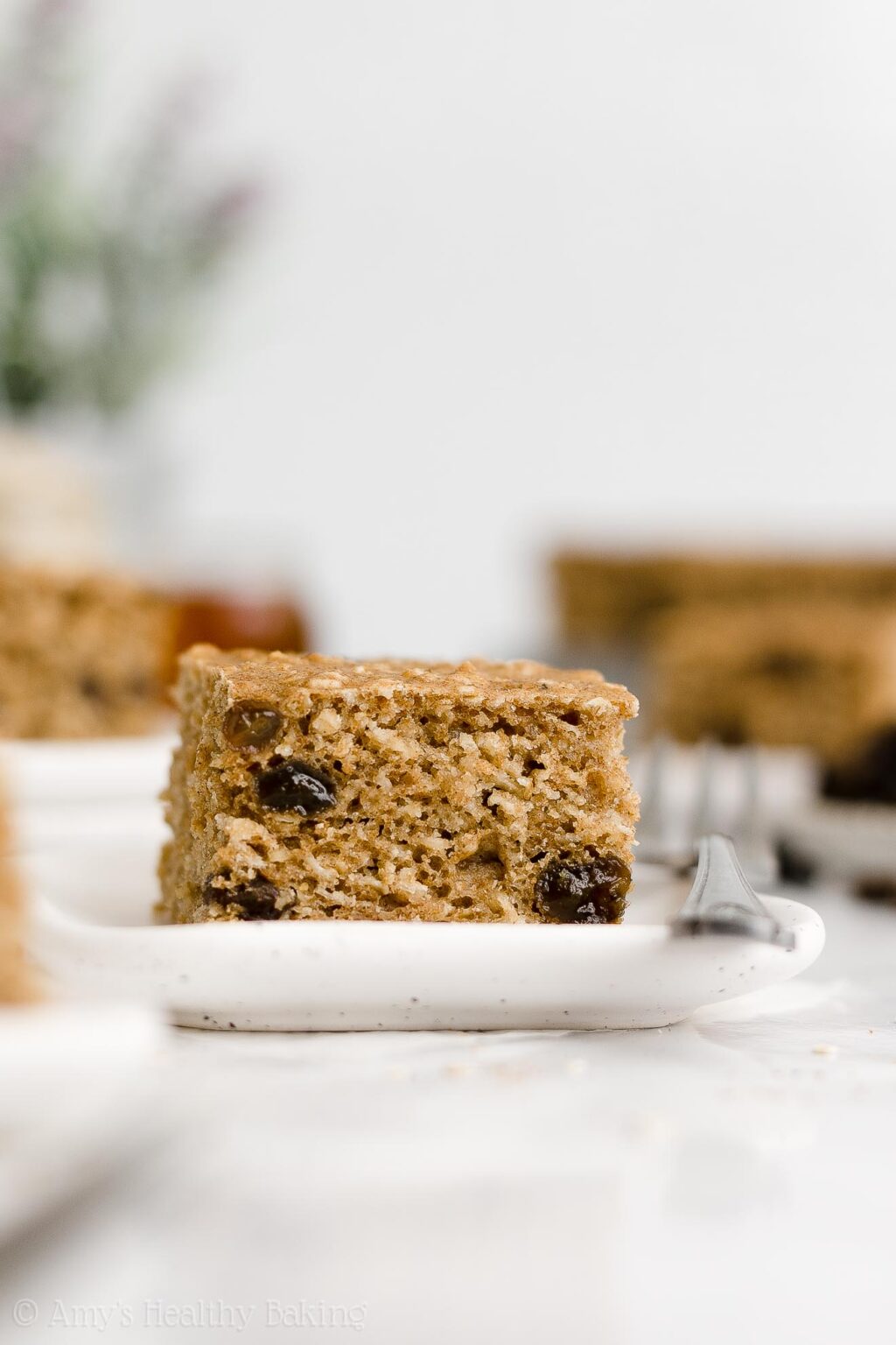 Healthy Oatmeal Raisin Snack Cake Amy's Healthy Baking