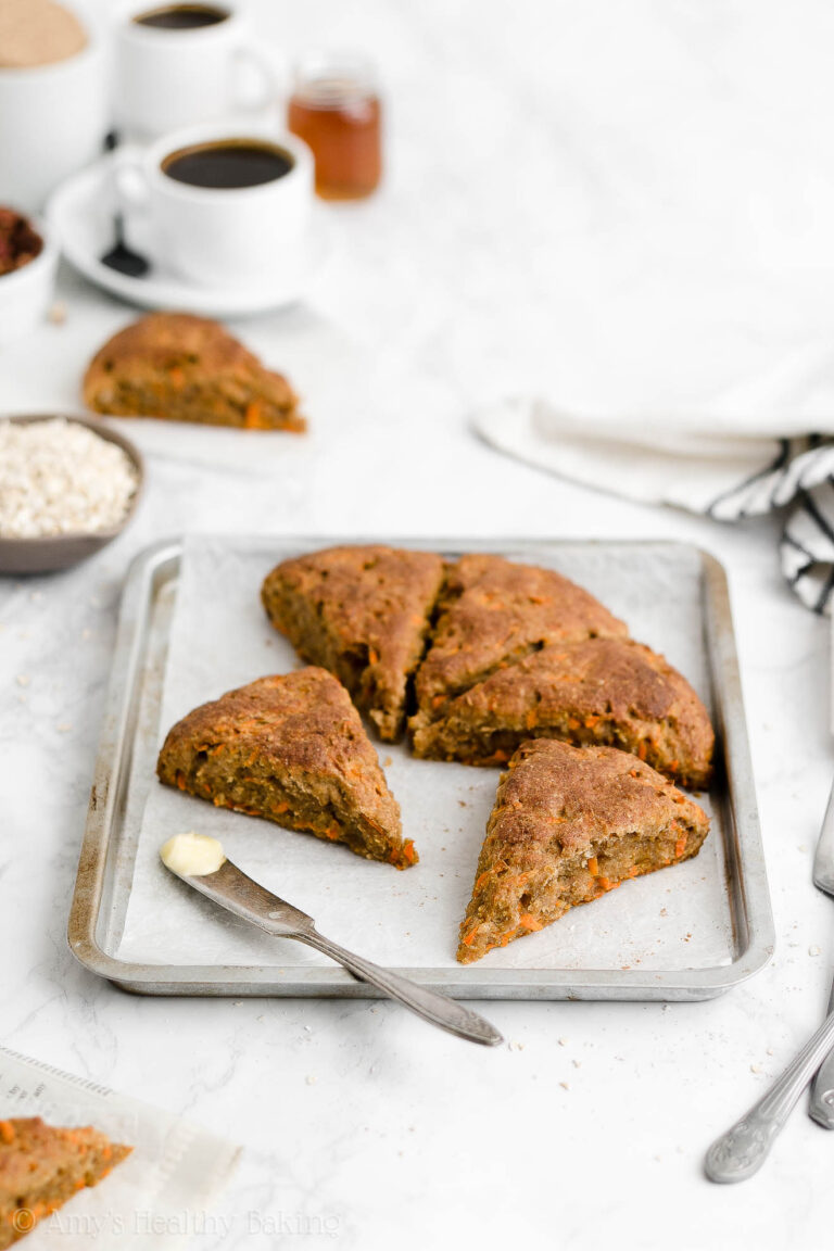 Healthy Carrot Oatmeal Scones Amy's Healthy Baking