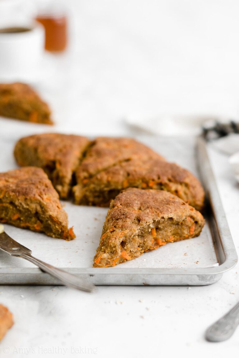 Healthy Carrot Oatmeal Scones Amy's Healthy Baking