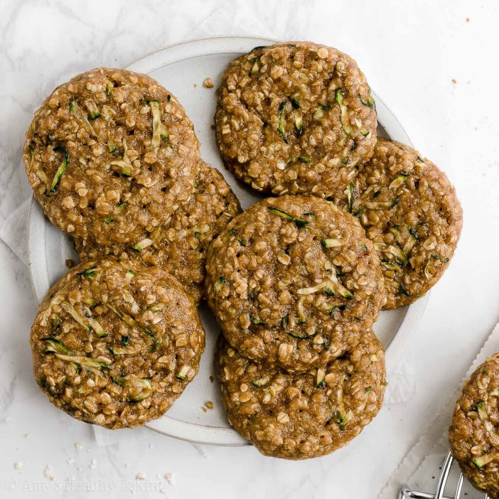 Healthy Zucchini Oatmeal Cookies Amy's Healthy Baking