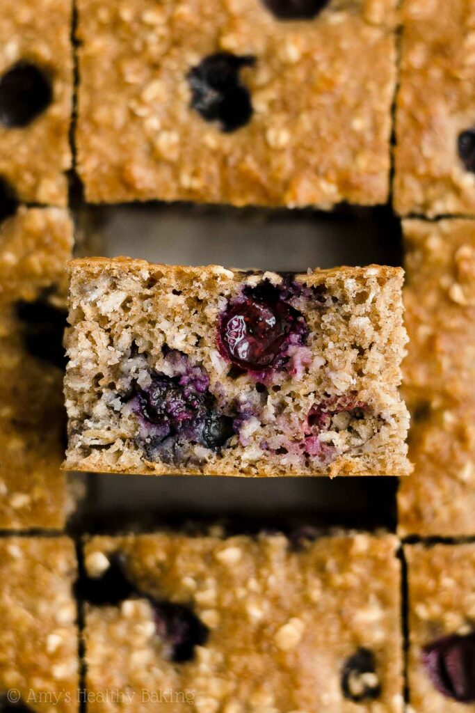 Healthy Blueberry Oatmeal Snack Cake Amy's Healthy Baking