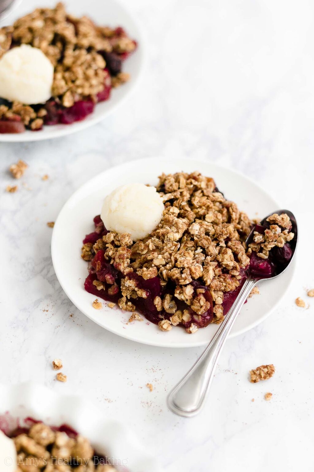 Healthy Blueberry Apple Crisp (Crumble) Amy's Healthy Baking