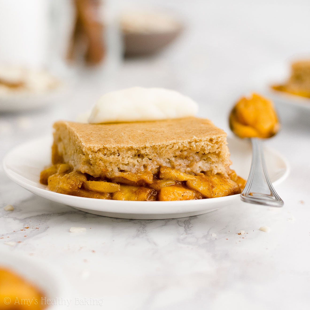 The Ultimate Healthy Peach Cobbler-image