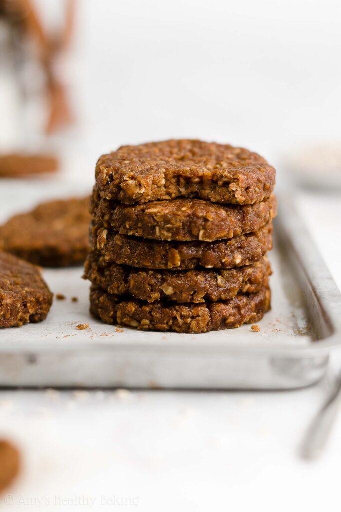 Healthy Gingerbread Oatmeal Breakfast Cookies Amy's Healthy Baking