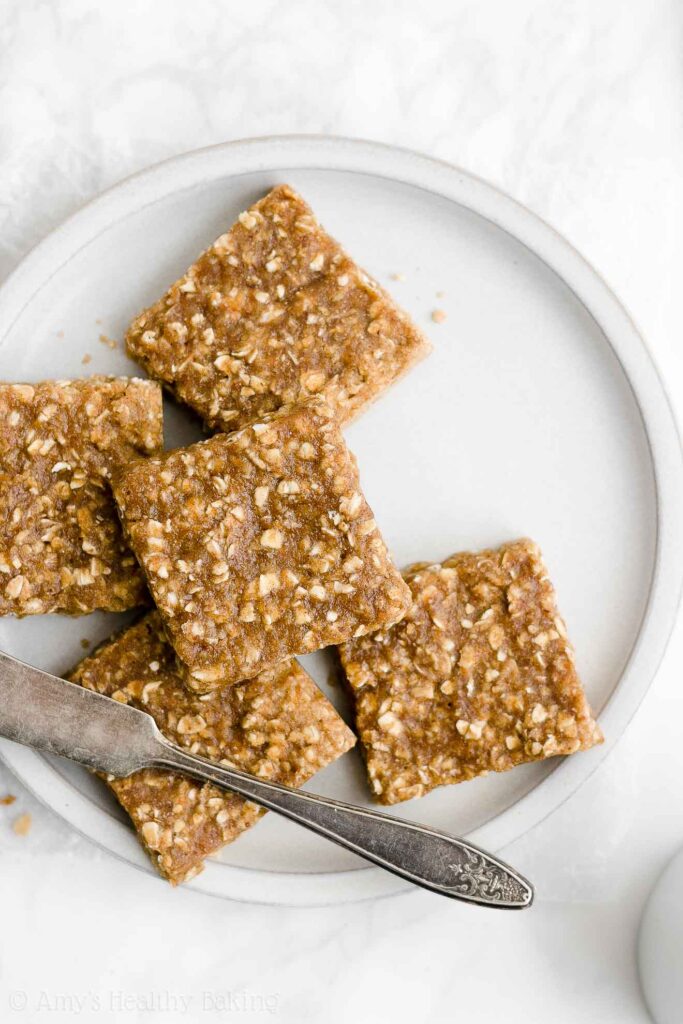 Healthy Almond Butter Oatmeal Bars Amy's Healthy Baking