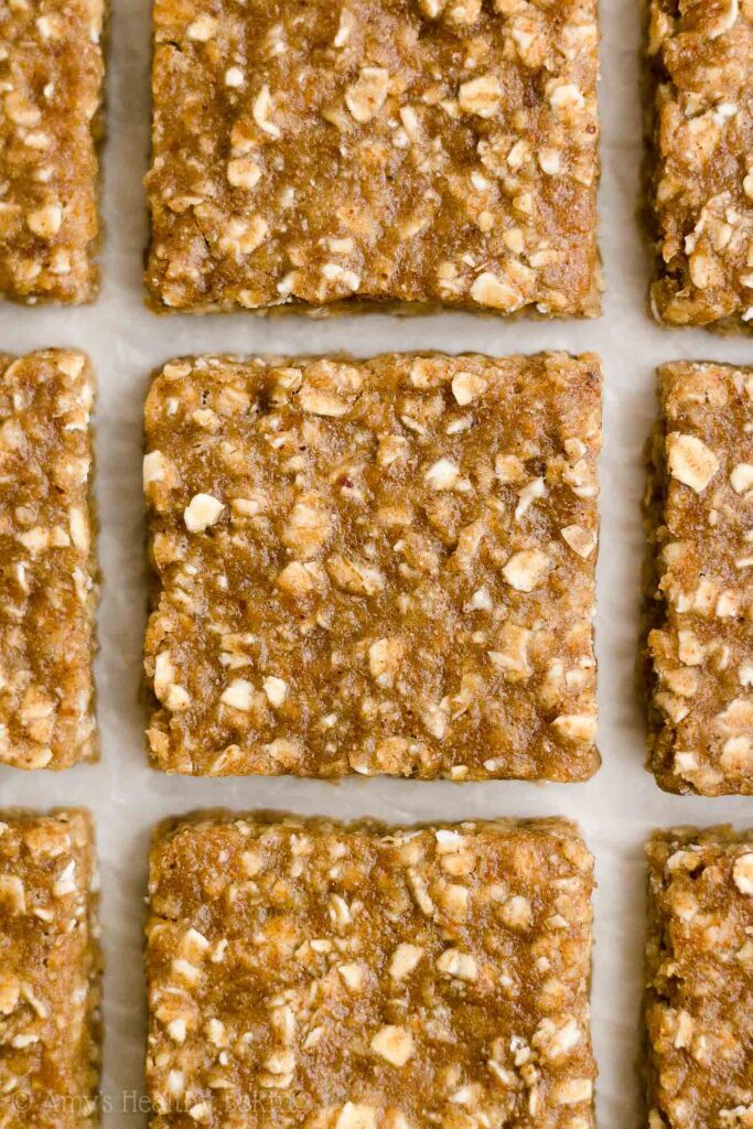 Healthy Almond Butter Oatmeal Bars Amy's Healthy Baking