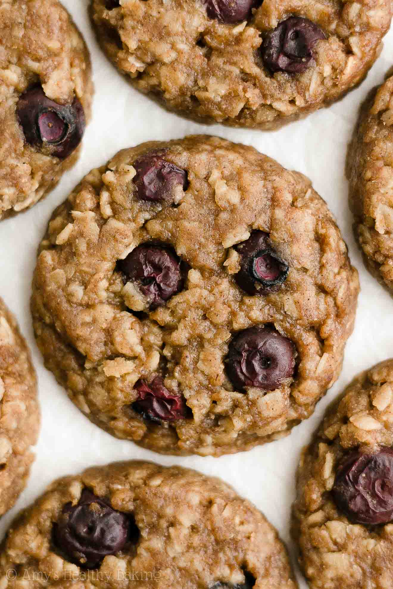 Healthy Blueberry Oatmeal Cookies | Amy's Healthy Baking