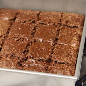 These thick and cakey brownies are some of the easiest you'll ever make. One bowl, one pan, and lots of flavor! The perfect dessert for chocolate lovers!
